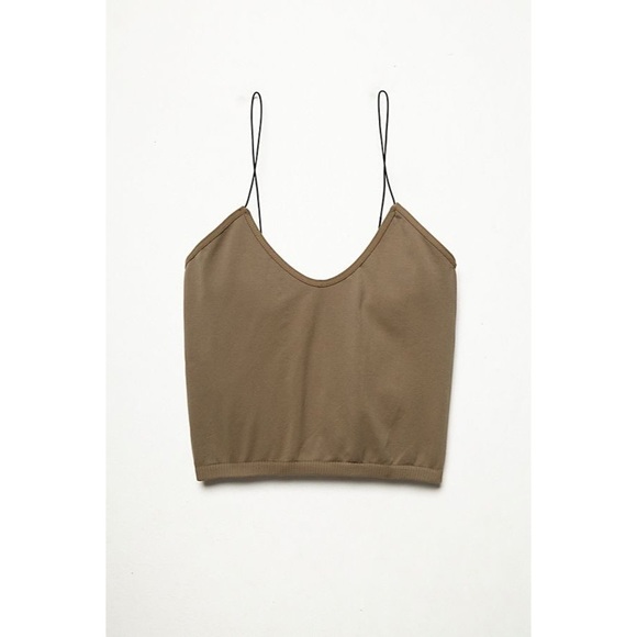 Free People | Ultra Thin Strap Top | Olive - Picture 4 of 4